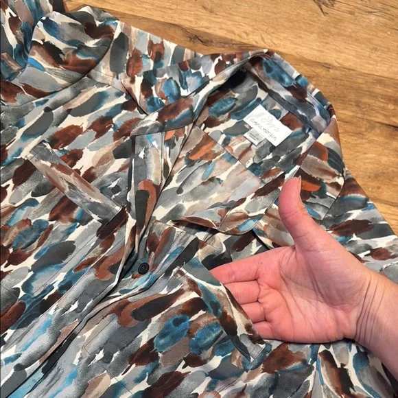 Donna Morgan watercolor drawstring Mini Dress Size 2 M1 - Picture 6 of 9